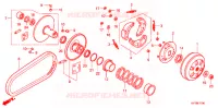 EMBRAYAGE pour Honda SCOOPY 110 de 2012