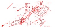 RESERVOIR A CARBURANT (1) pour Honda WAVE 125 Carburetor, Electric start de 2006
