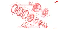 EMBRAYAGE  pour Honda WAVE 110 I, Front brake drum, Kick start, Spoked wheels de 2011
