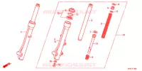 FOURCHE pour Honda CLICK 110 I de 2011