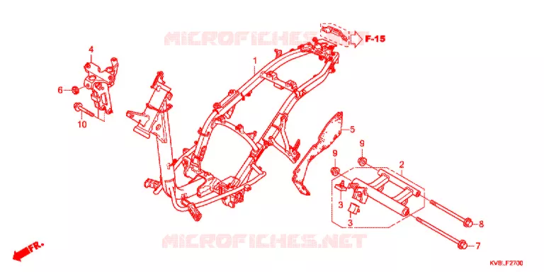 CADRE Honda MOTO 110 CLICK 2011  ACB110CBB