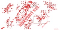 GARDE BOUE ARRIERE (CRF1100A/AL/D/DL) pour Honda AFRICA TWIN 1100 de 2020