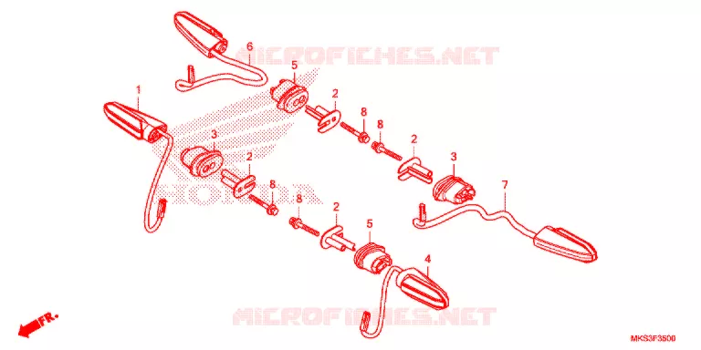 CLIGNOTANT Honda MOTO 1100 AFRICA-TWIN 2021  CRF1100AL