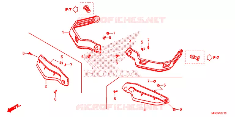 PROTEGES MAINS Honda MOTO 1100 AFRICA-TWIN 2021  CRF1100D2L