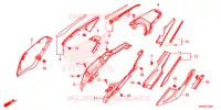 COUVERCLES LATERAUX (1) pour Honda AFRICA TWIN 1100 DCT LOWER de 2020