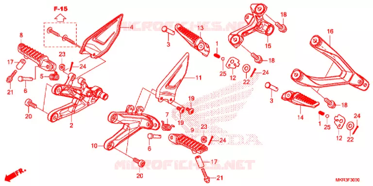 REPOSE PIED Honda MOTO 1000 CBR 2020  CBR1000STL