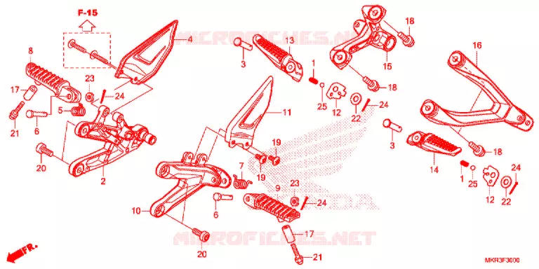 REPOSE PIED Honda MOTO 1000 CBR 2020  CBR1000STL