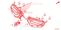 FEUX ARRIERE pour Honda GL 1800 GOLD WING TOUR DCT de 2020