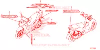 AUTOCOLLANTS pour Honda SH 150 ABS D 2ED de 2020