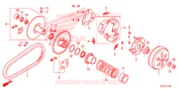 EMBRAYAGE pour Honda SH 125 ABS D 4ED de 2021