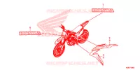 AUTOCOLLANTS pour Honda CRF 125 F de 2020