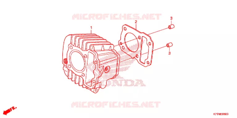 CYLINDRE Honda MOTO 110 WAVE 2021  AFS110MCSL