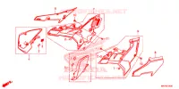 COUVERCLES LATERAUX pour Honda CB 500 X de 2019