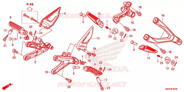 REPOSE PIED Honda MOTO 1000 CBR 2021  CBR1000STM