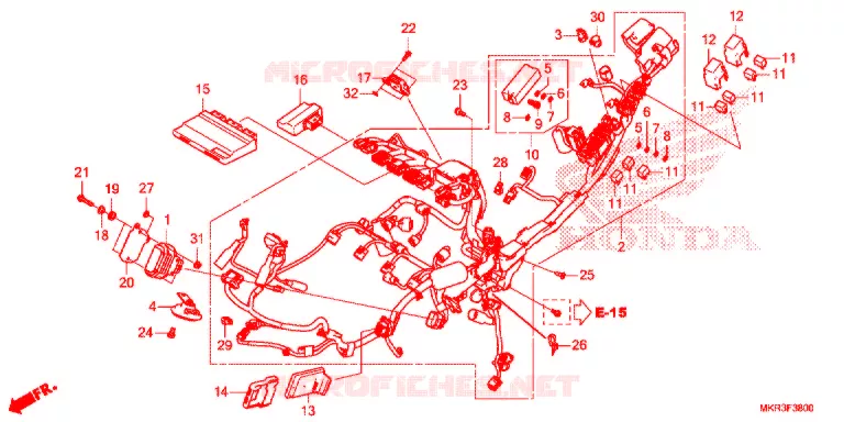 FAISCEAU DES FILS Honda MOTO 1000 CBR 2021  CBR1000STM