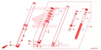 FOURCHE pour Honda REBEL 500 de 2020