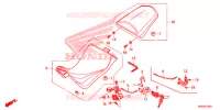 SELLE pour Honda AFRICA TWIN 1000 DCT TRICOLOR de 2019