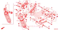 AMORTISSEUR ARRIERE pour Honda AFRICA TWIN 1100 DCT de 2020