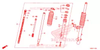FOURCHE pour Honda CRF 125 F BIG WHEELS de 2020