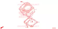 CYLINDRE pour Honda CRF 250 RALLYE ABS de 2019