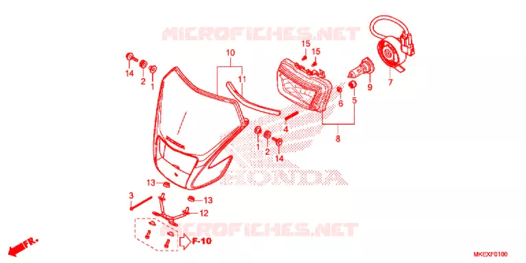 PHARE Honda MOTO 450 CRF 2021  CRF450XK