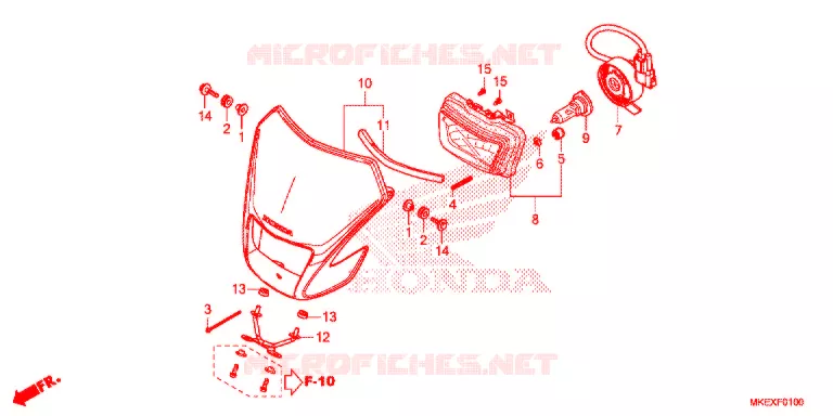 PHARE Honda MOTO 450 CRF 2020  CRF450XL