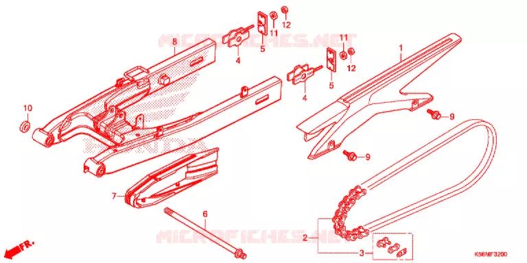 BRAS OSCILLANT Honda MOTO 150 RS 2021  FS150FL