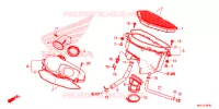FILTRE A AIR pour Honda GL 1800 GOLD WING TOUR, WHITE de 2020