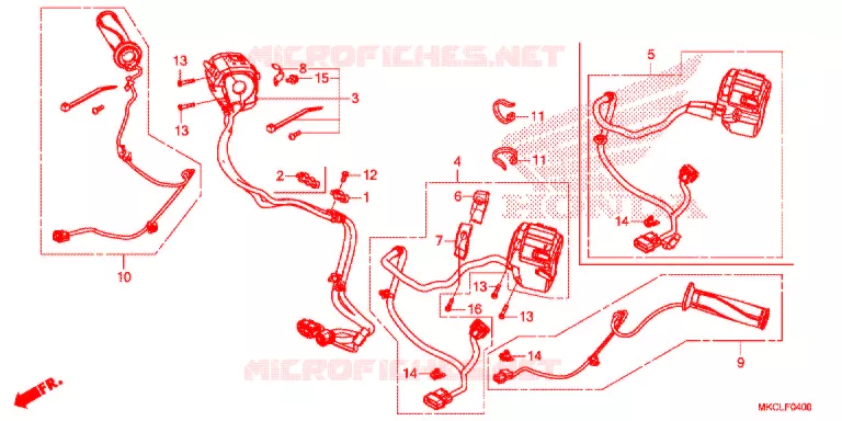 COMMODOS - POIGNEES Honda MOTO 1800 GOLD-WING 2020  GL1800L