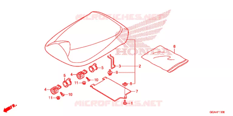 SELLE Honda SCOOTER 50 RUCKUS 2019  NPS50K_A