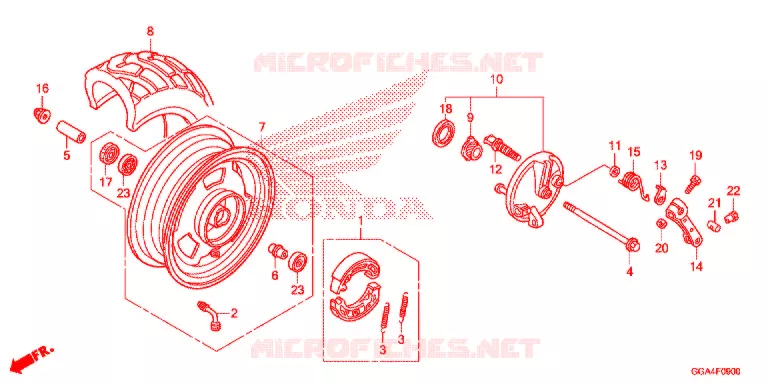 ROUE AVANT Honda SCOOTER 50 RUCKUS 2020  NPS50L_A