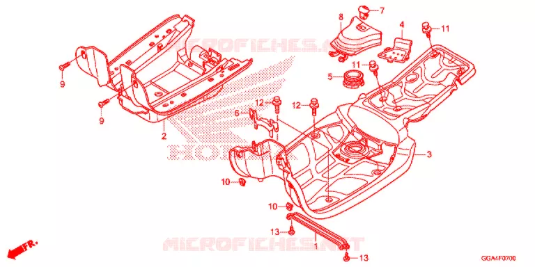 MARCHE PIEDS Honda SCOOTER 50 RUCKUS 2020  NPS50L_A