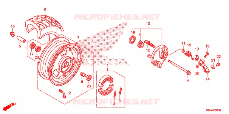 ROUE AVANT Honda SCOOTER 50 RUCKUS 2021  NPS50L_A
