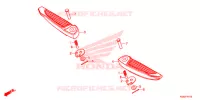 REPOSE PIED pour Honda FORZA 300 ABS de 2020