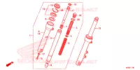 FOURCHE pour Honda SCR 110 de 2017
