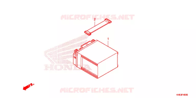 BATTERIE Honda SCOOTER 110 SPACY 2017  SCR1105WHH