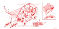 AUTOCOLLANTS pour Honda PIONEER 1000 M5 BASE de 2020