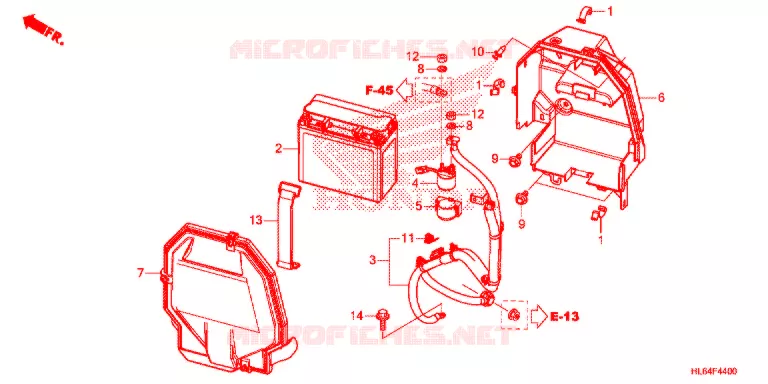 BATTERIE Honda ATV 1000 TALON 2021  SXS1000S2XM