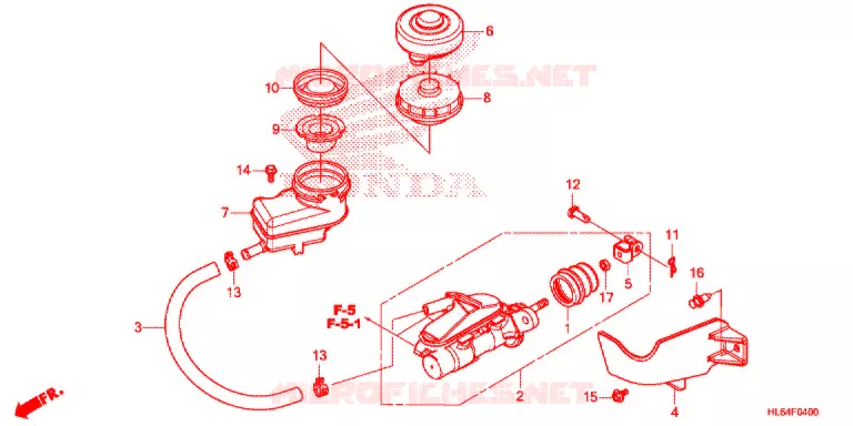 MAITRE-CYLINDRE DE FREIN Honda ATV 1000 TALON 2021  SXS1000S2XM