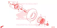 ROUE AVANT pour Honda TRX 250 FOURTRAX RECON Electric Shift de 2020