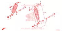 AMORTISSEUR ARRIERE pour Honda FOURTRAX 420 RANCHER 4X4 AT DCT IRS de 2020