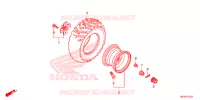 ROUE ARRIERE pour Honda FOURTRAX 420 RANCHER 4X4 AT DCT IRS de 2020