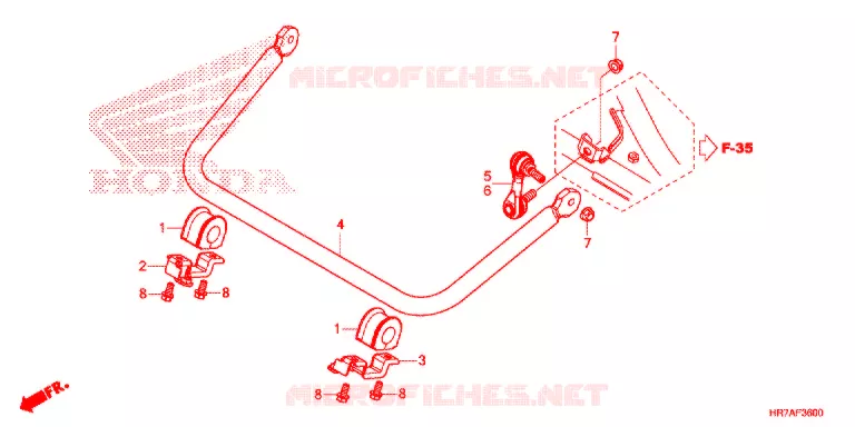 BARRE ANTI ROULIS Honda ATV 420 FOURTRAX 2020  TRX420FA5L
