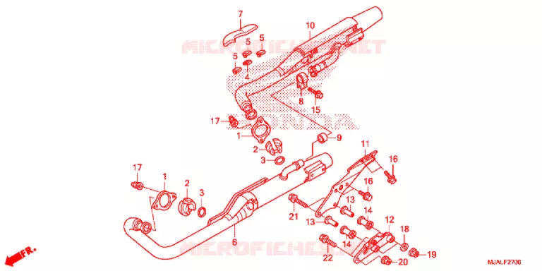 SILENCIEUX D'ECHAPPEMENT Honda MOTO 750 SHADOW 2021  VT750CL