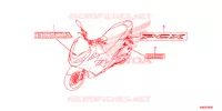 AUTOCOLLANTS pour Honda PCX 125 de 2020