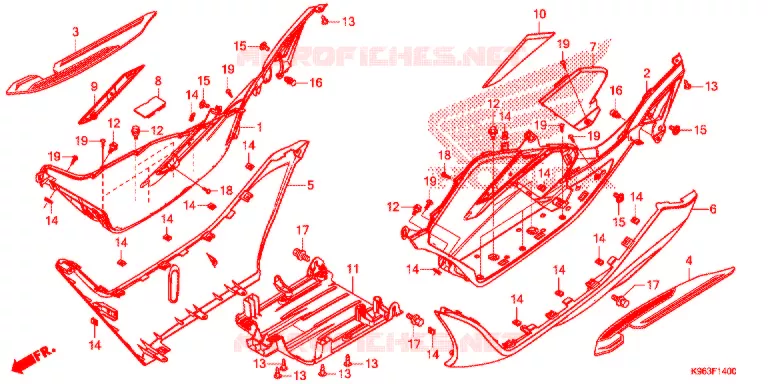 MARCHE PIEDS Honda SCOOTER 125 PCX 2020  WW125L