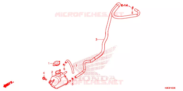 VASE D'EXPANSION Honda SCOOTER 125 PCX 2021  WW125L