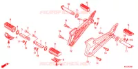 REPOSE PIED (GLH125SH) pour Honda STORM 125 TAMBOR DELANTERO de 2012