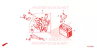 BATTERIE pour Honda CLICK 125 I Idling Stop Casted Wheels de 2014