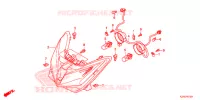 PHARE (AD,LO) pour Honda CLICK 125 I Idling Stop Casted Wheels de 2014